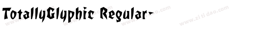 TotallyGlyphic Regular字体转换